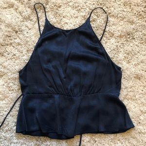 Lace-up Back Top